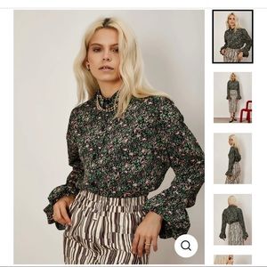 Brand New Sister Jane Floral Puff Sleeve Blouse